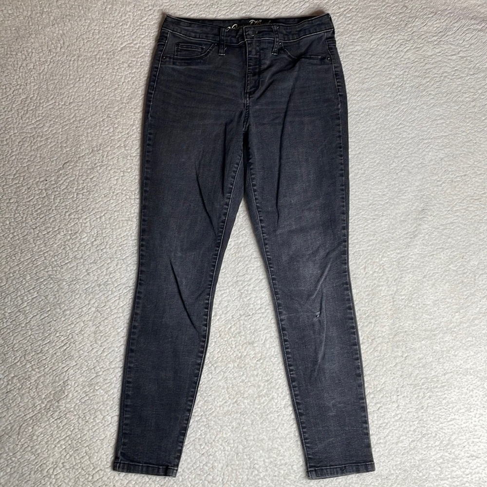 Universal Thread Denim Jeans Black wash High Rise Jeggings Gray Size 6 / 28